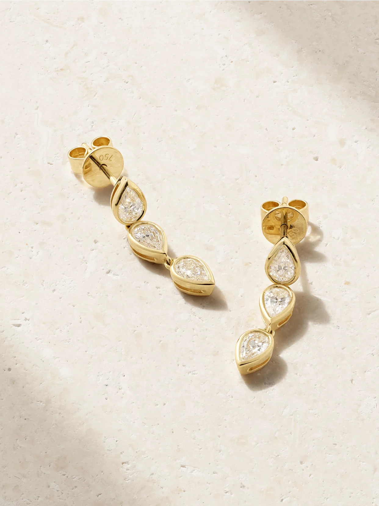 Elodie 18-karat Gold Diamond Earrings - 1