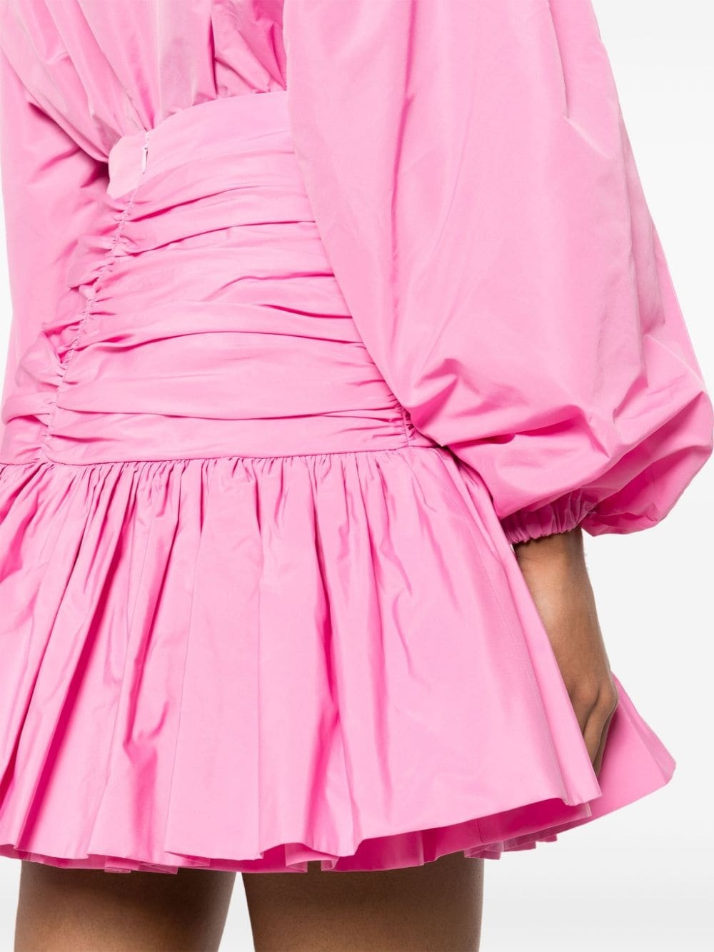 PATOU ruffled faille mini skirt | REVERSIBLE
