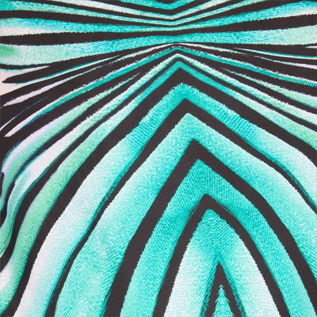 Ray Of Sea Print Silk Maxi Dress - 5