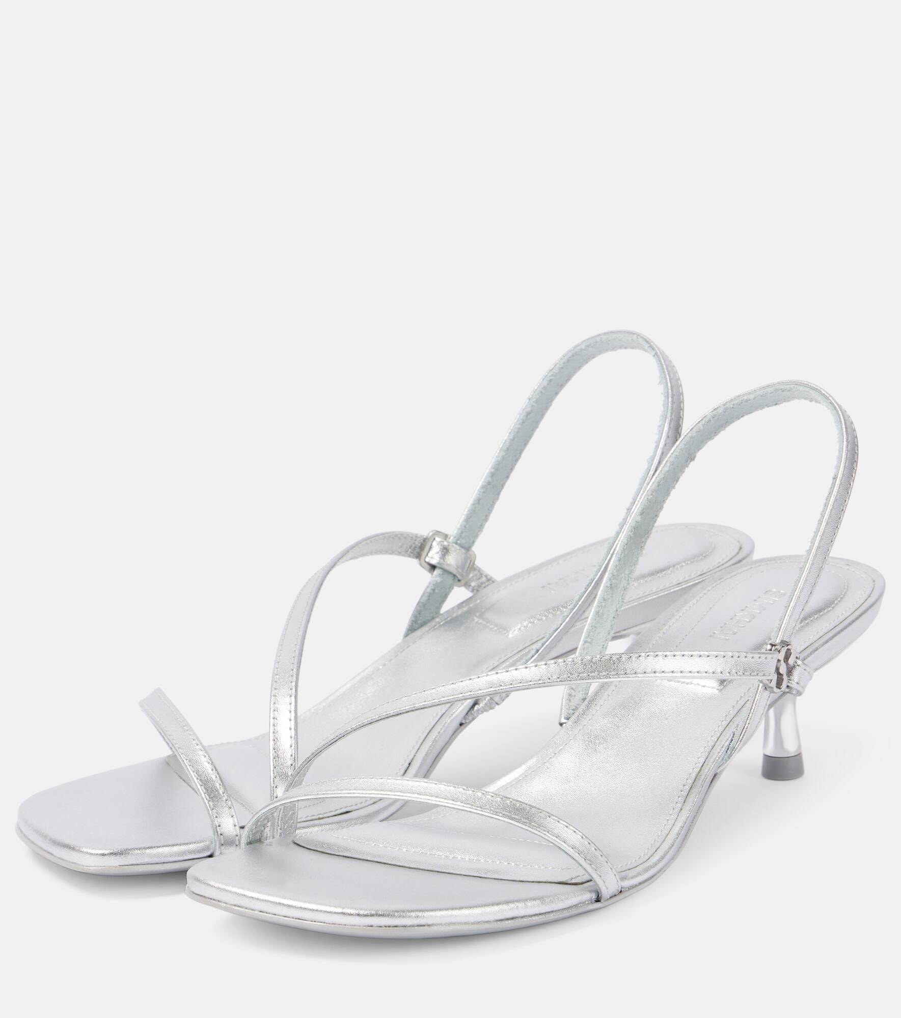 Cedonia leather slingback sandals - 4
