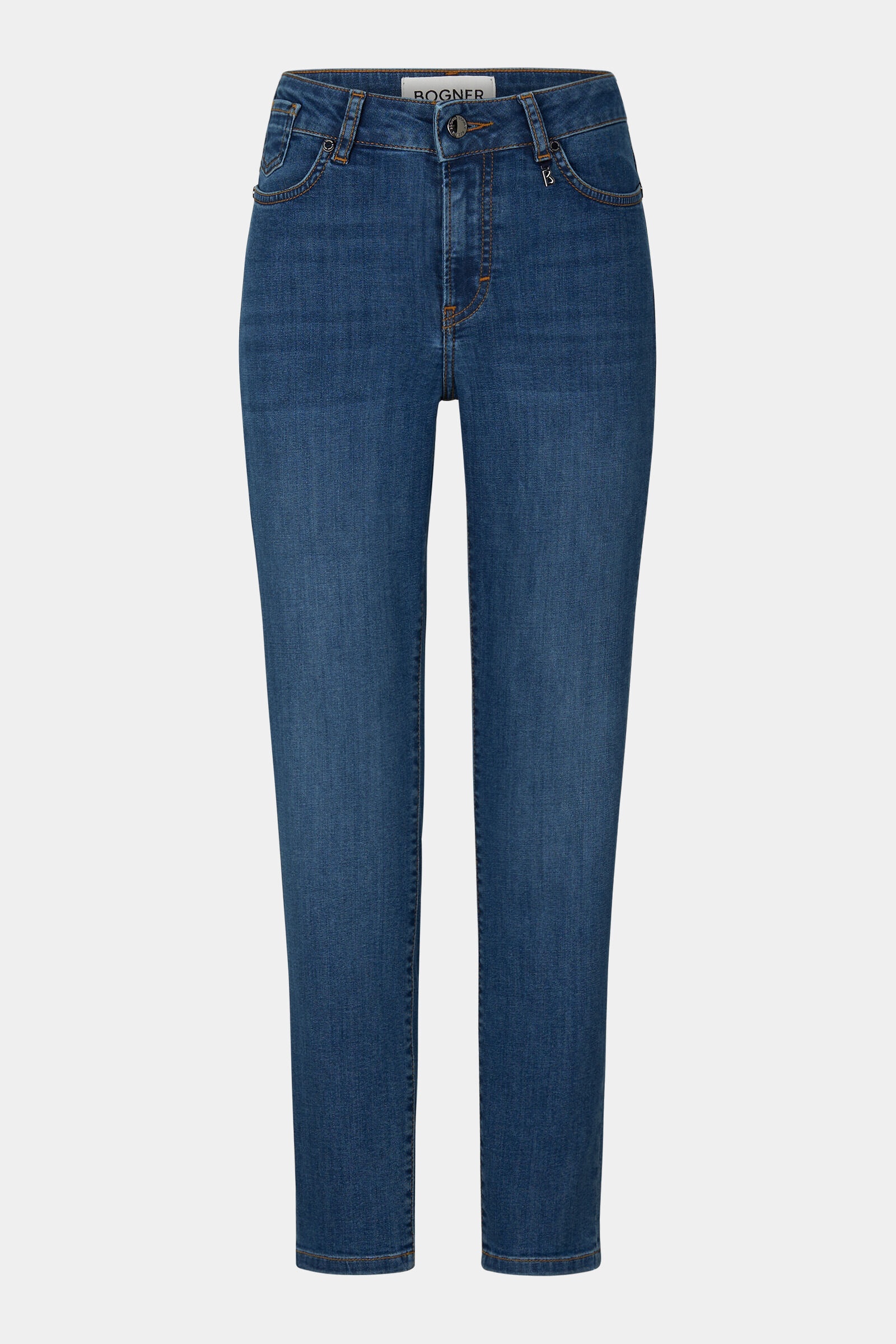 Slim fit Julie 7/8 jeans in Washed denim blue - 1