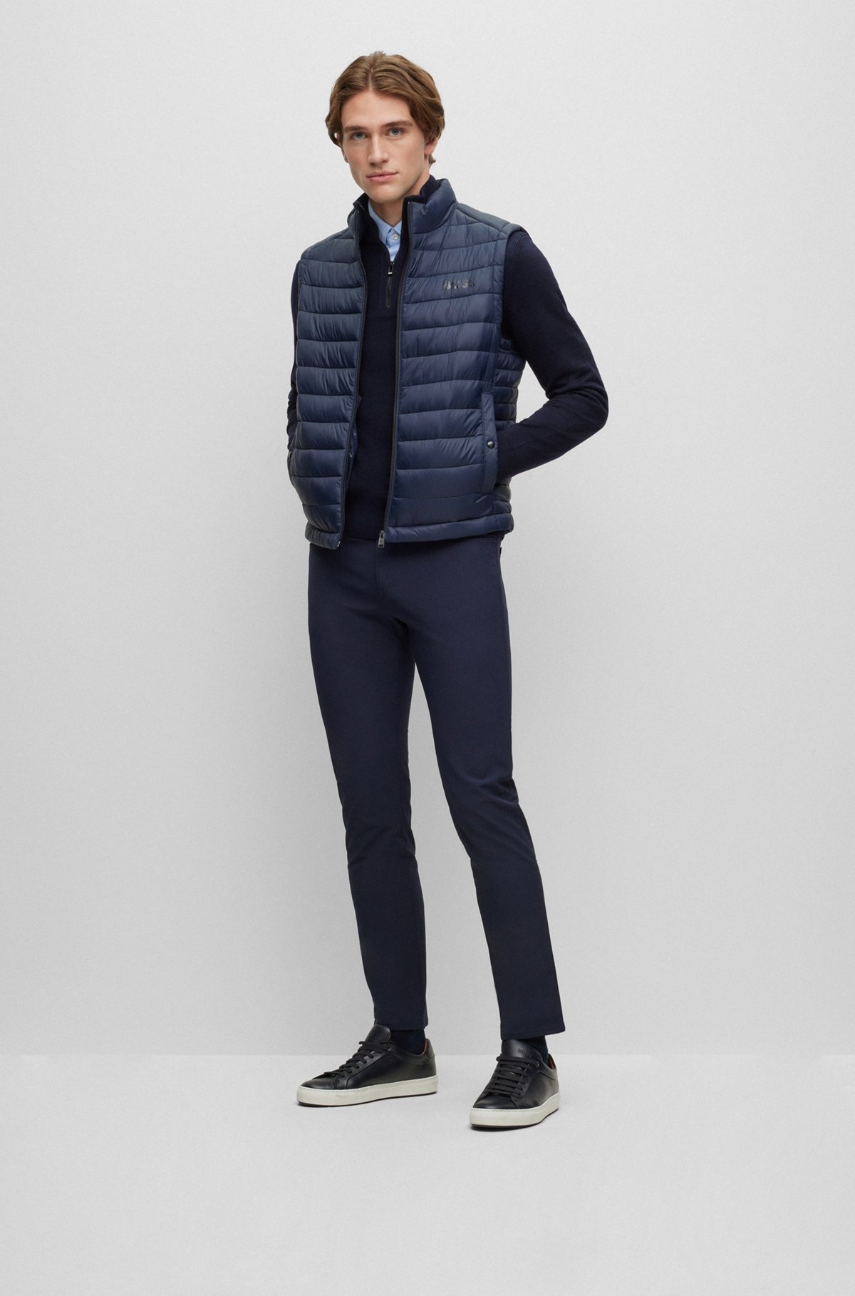 SLIM-FIT JEANS IN SUPER-STRETCH BLACK DENIM - 3
