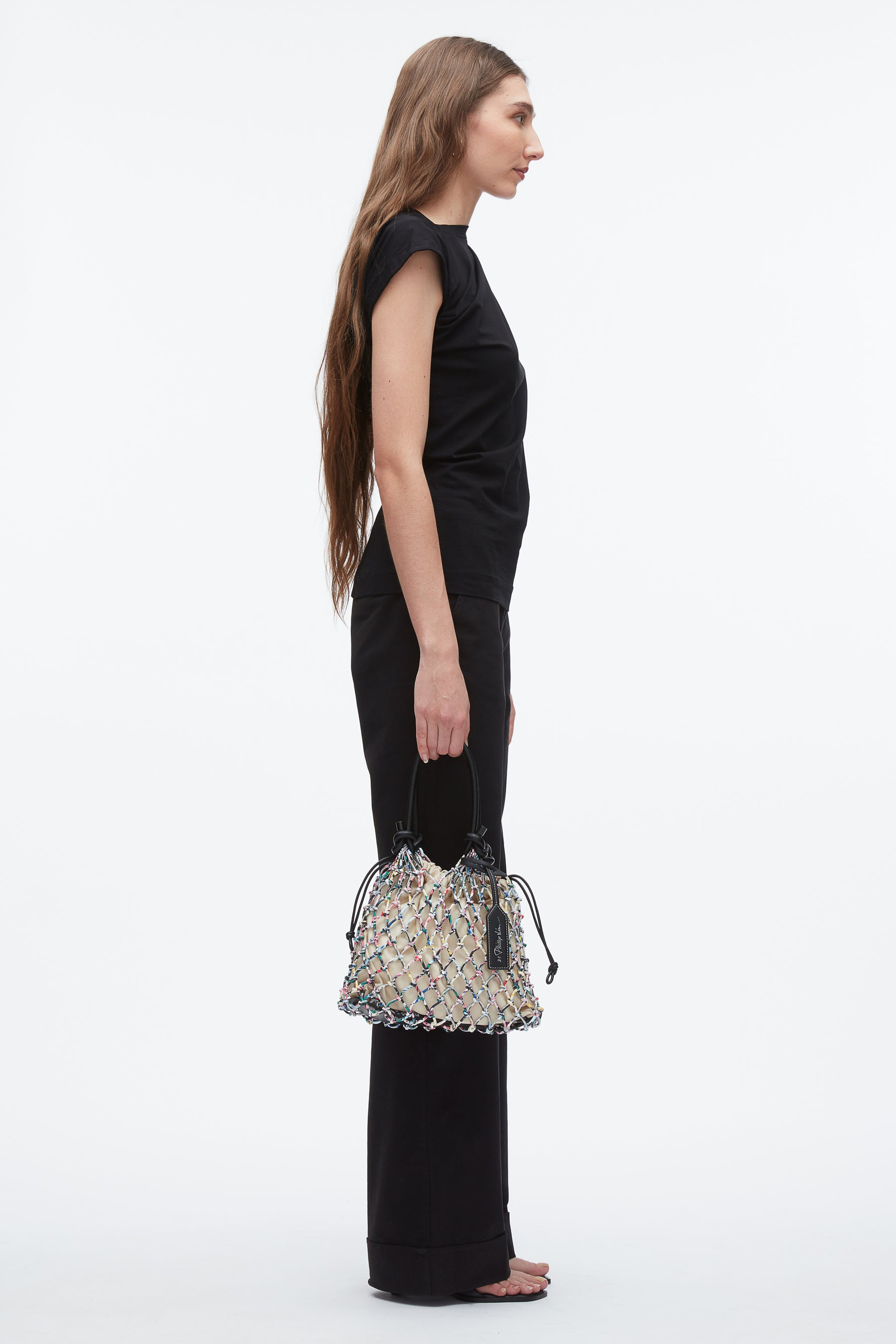 Printed Macrame Mini Sac - 6