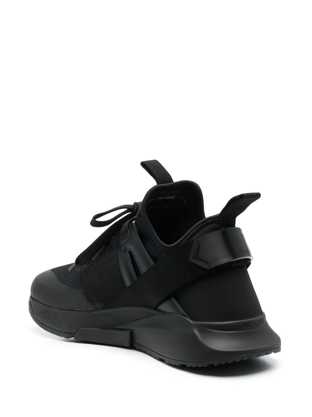 logo-patch lace-up sneakers - 3