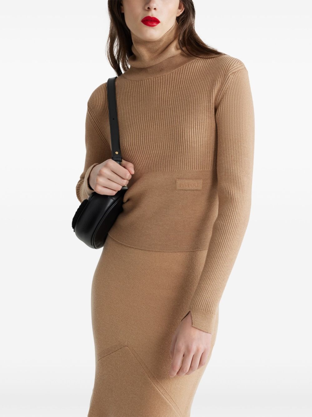 logo-appliqué rib-knit jumper - 4