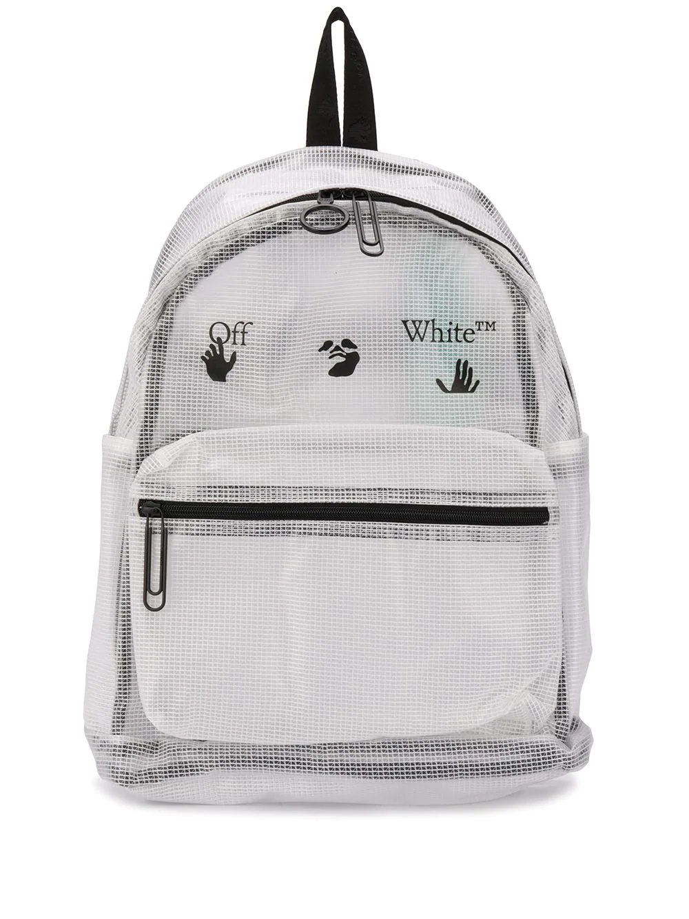 matte logo print backpack - 1