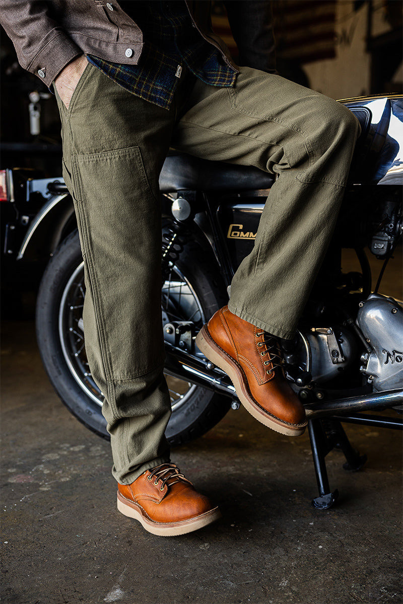 The Double Knee Pants Classic Straight - Sage Smoke 6