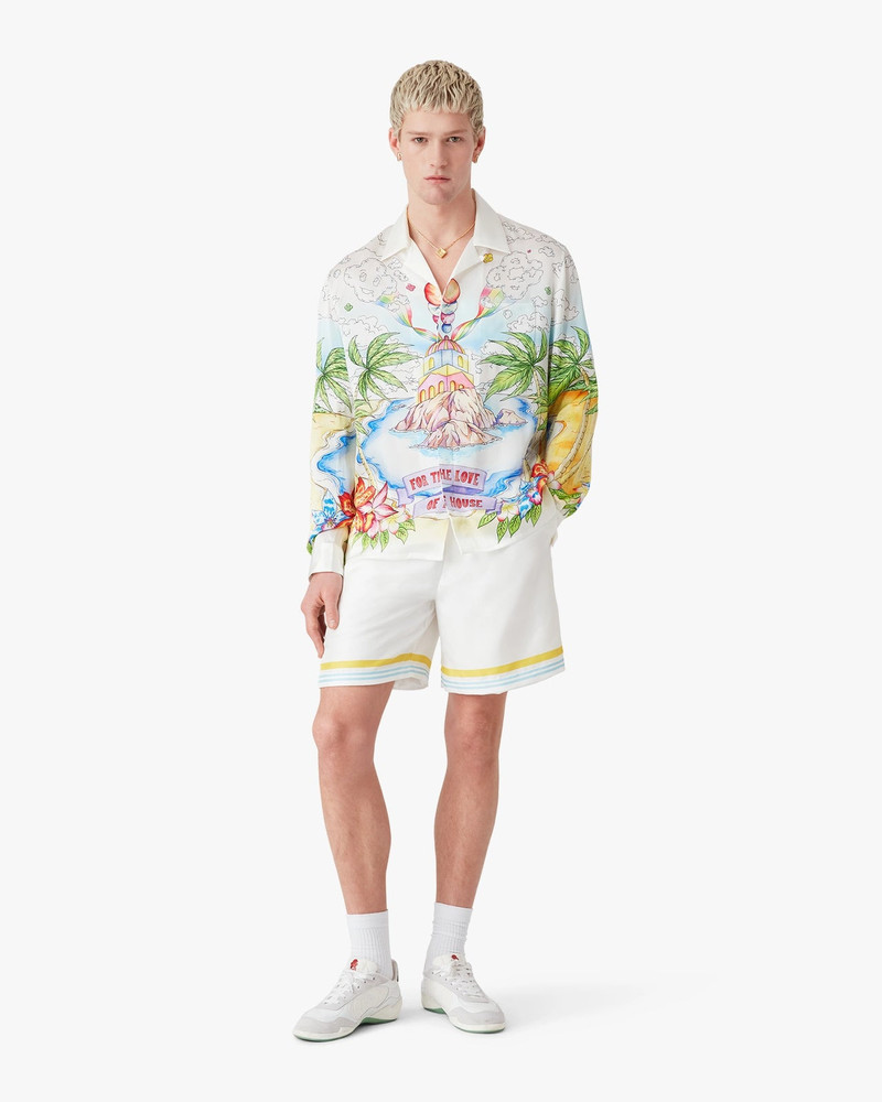 CASABLANCA Better Days Long Sleeve Silk Shirt outlook