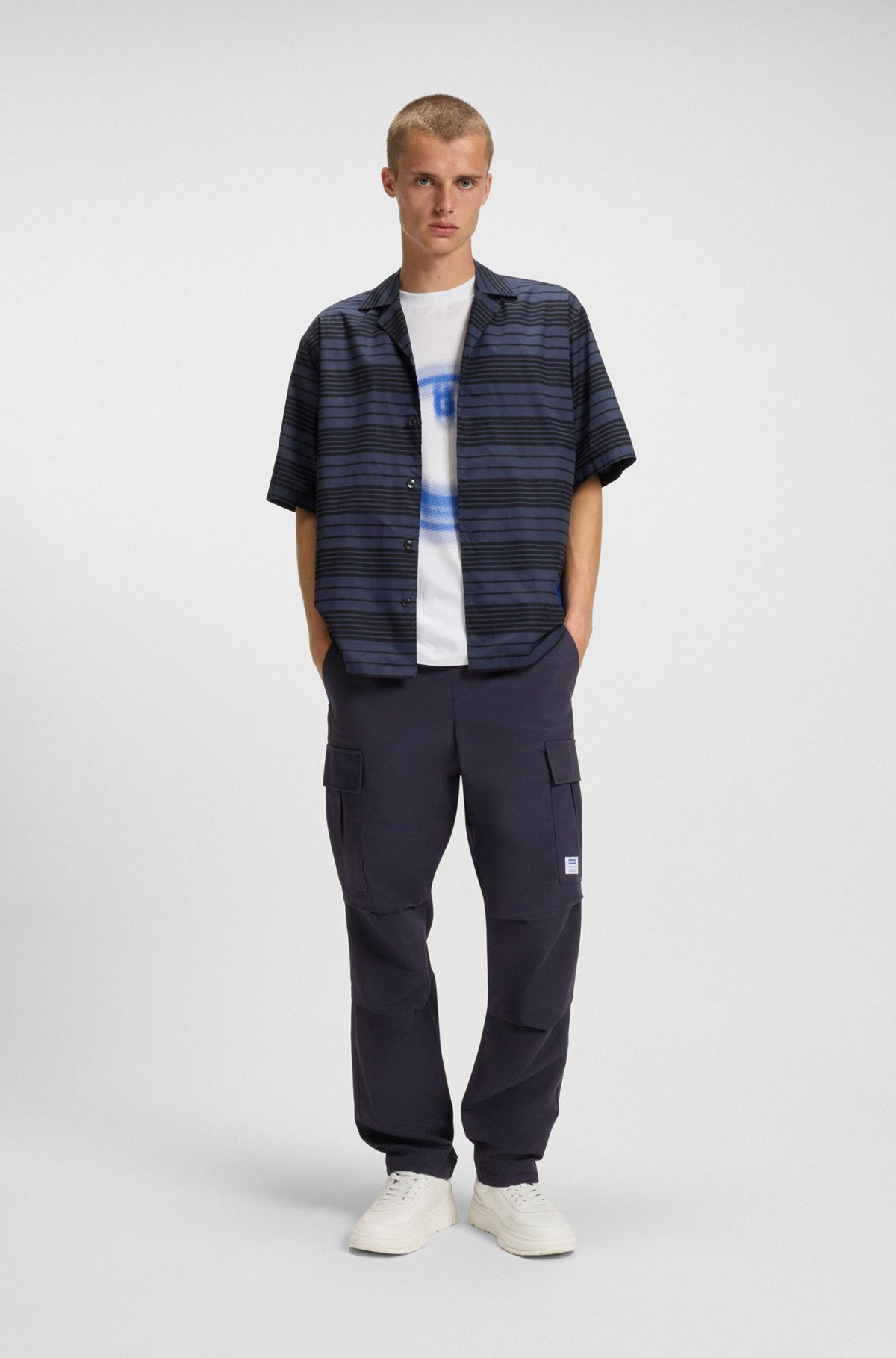 RELAXED-FIT CARGO TROUSERS IN RIPSTOP COTTON - 3