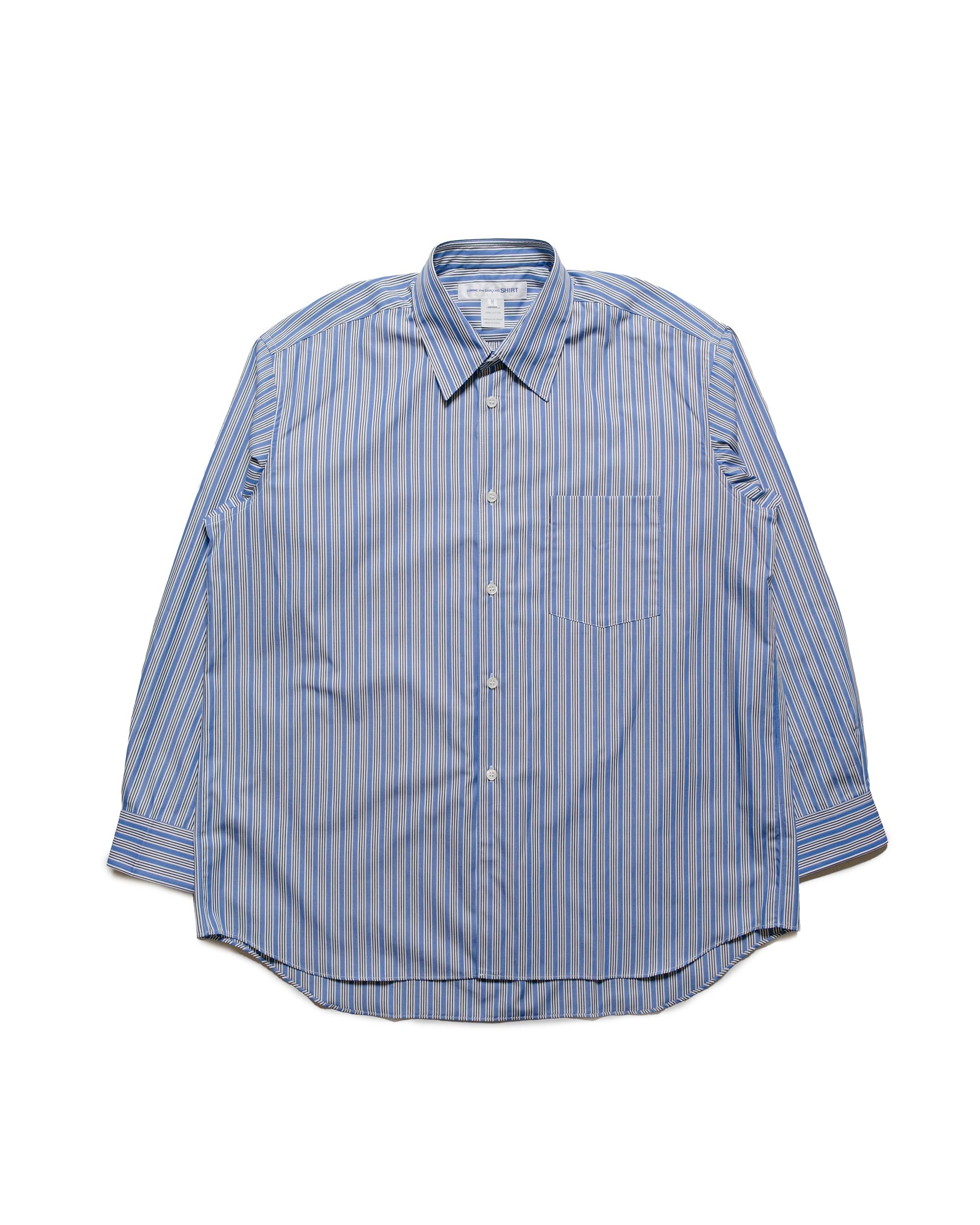 Wide Classic Big Collar Shirt Stripe 2 - 1