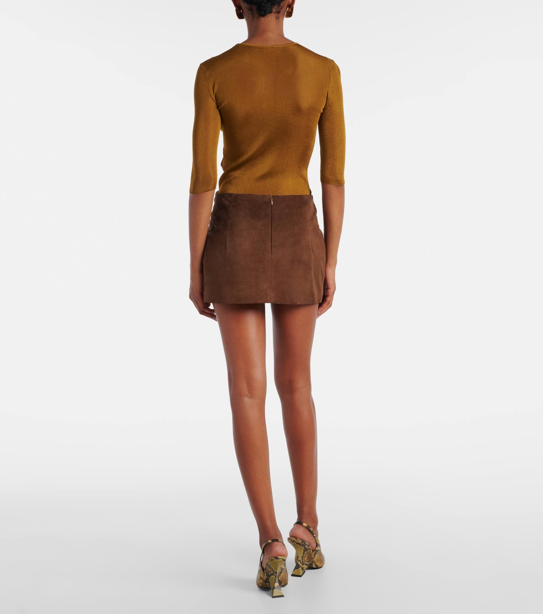 Avery suede miniskirt - 3