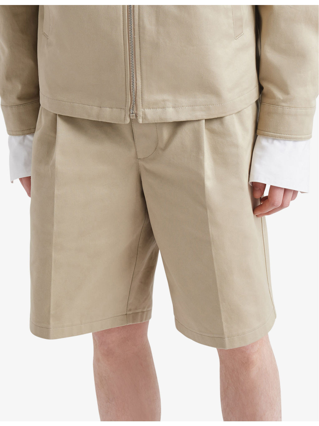 Bermuda brand-plaque cotton shorts - 4