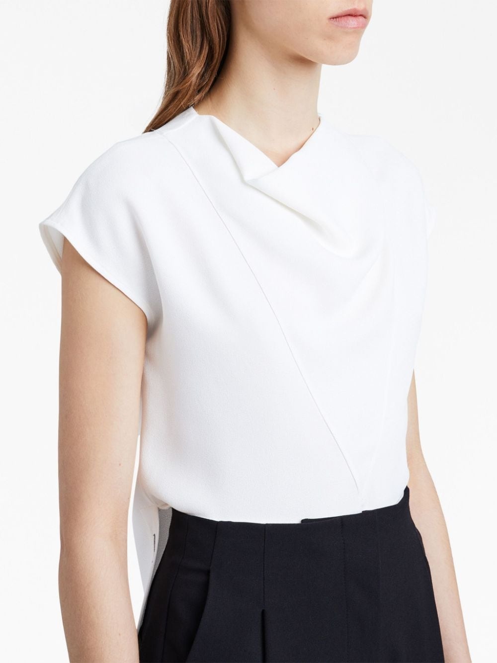 Matte Viscose Crepe Shell Top - 5