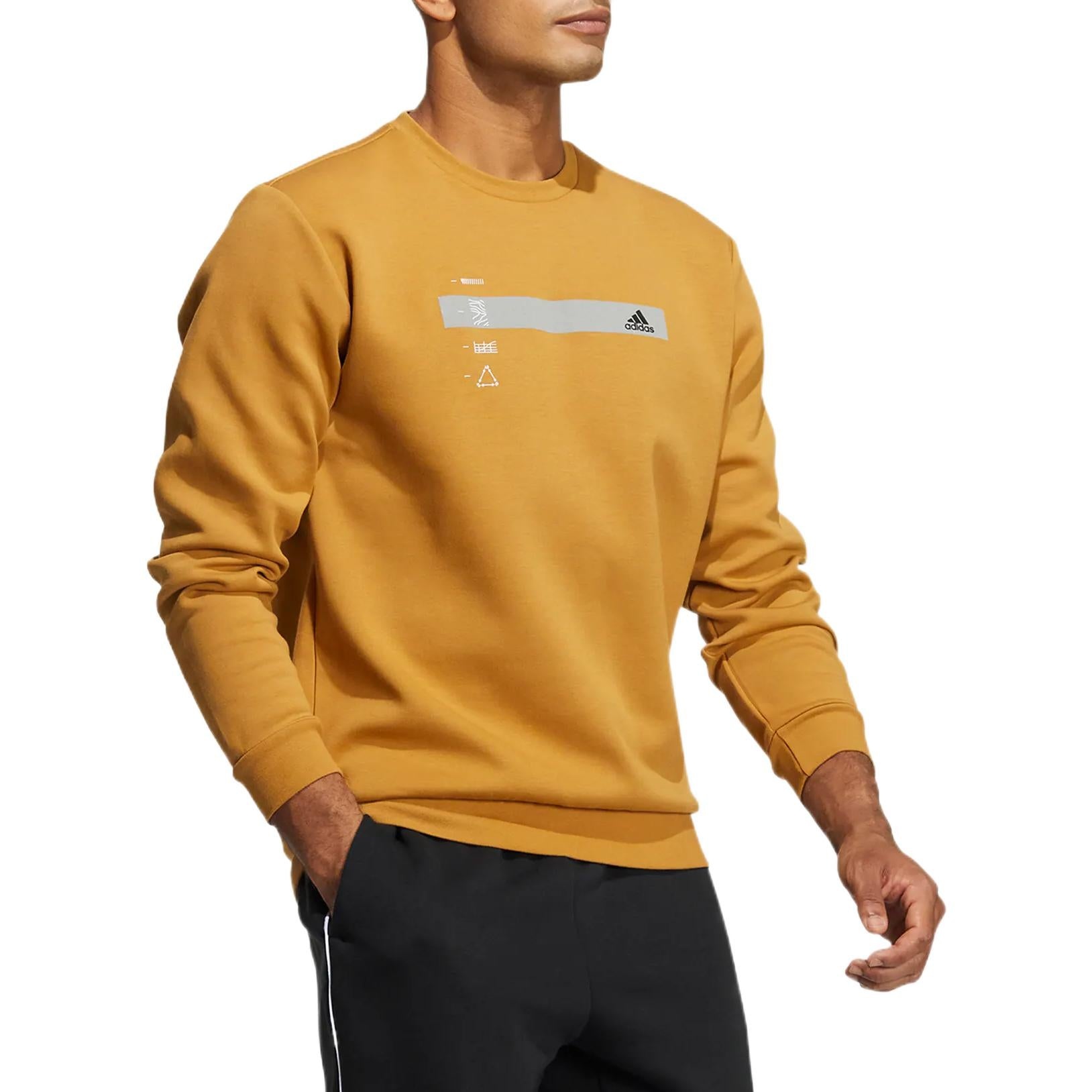 adidas Classic Gfx Crew Sweatshirt 'Orange' HN9020 - 4