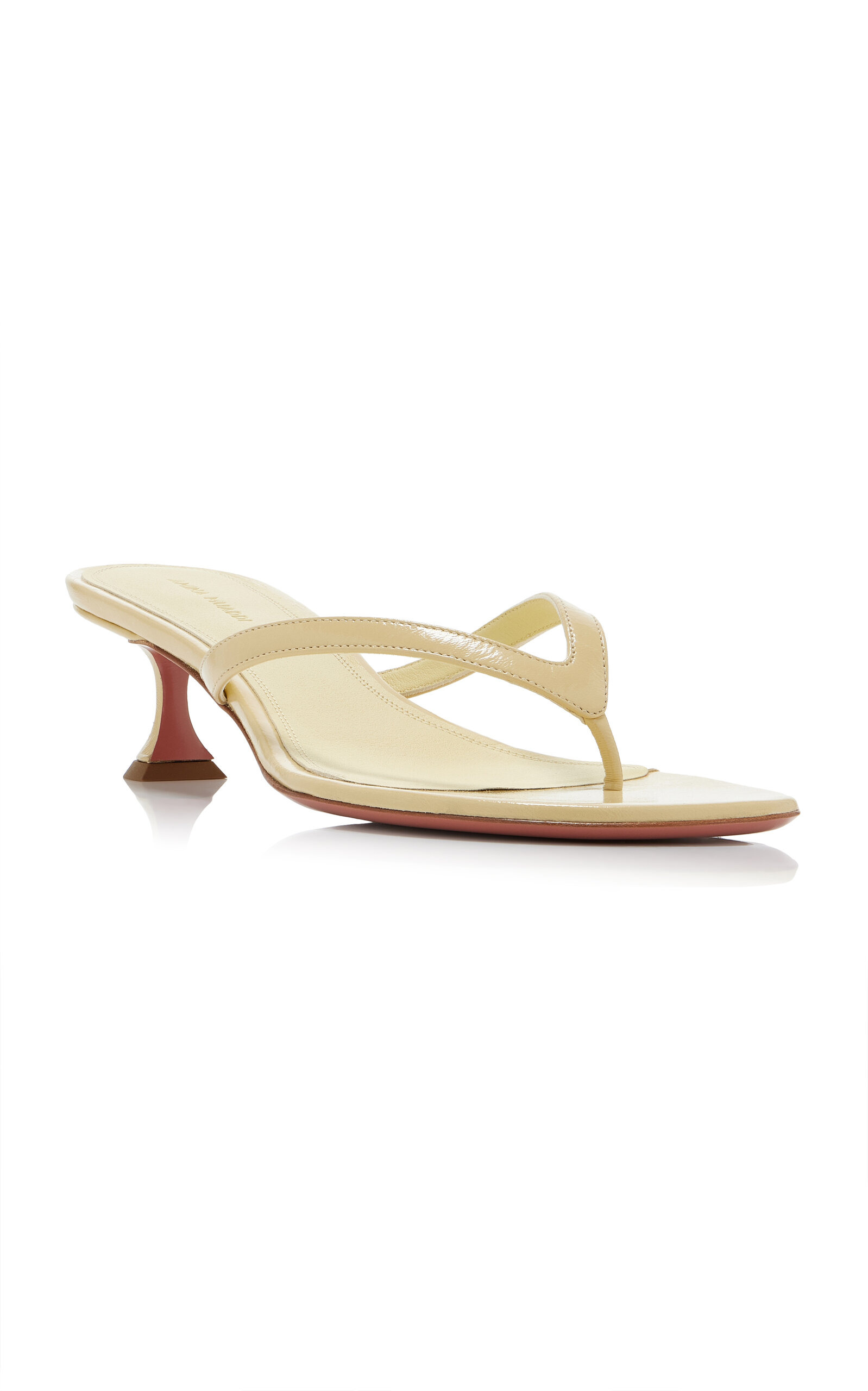 Juliette Patent Leather Sandals yellow - 4