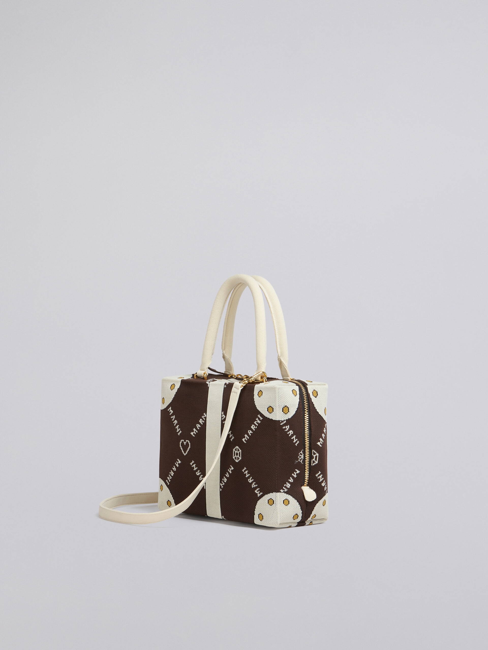 CUBIC BAG IN BROWN MARNIGRAM TROMPE-L'ŒIL JACQUARD - 3