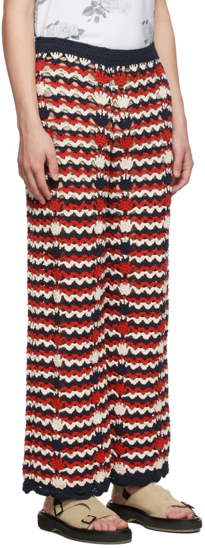 soulland Navy Stripe Muse Trousers outlook