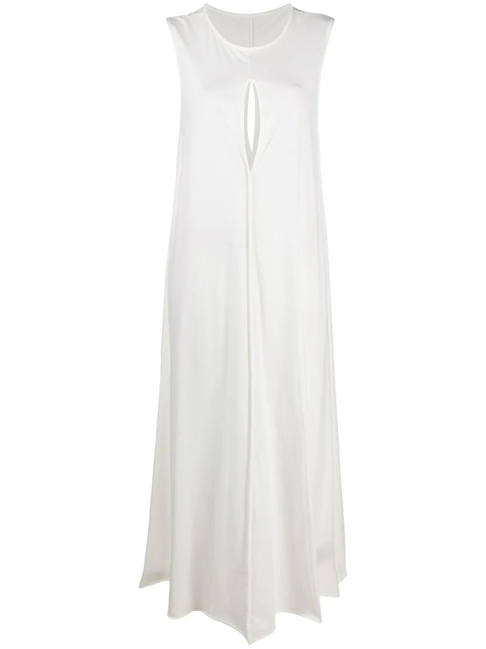 draped keyhole dress - 1