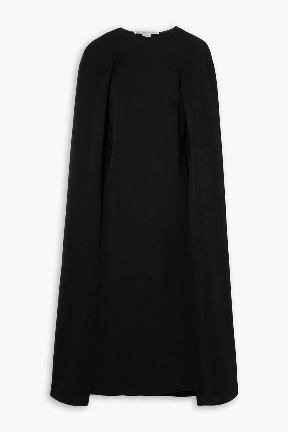 Cape-effect crepe midi dress - 1