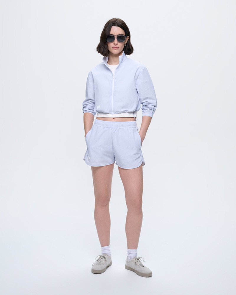 Womens Recycled Nylon Zip Up Jacket - Ice Grey 3