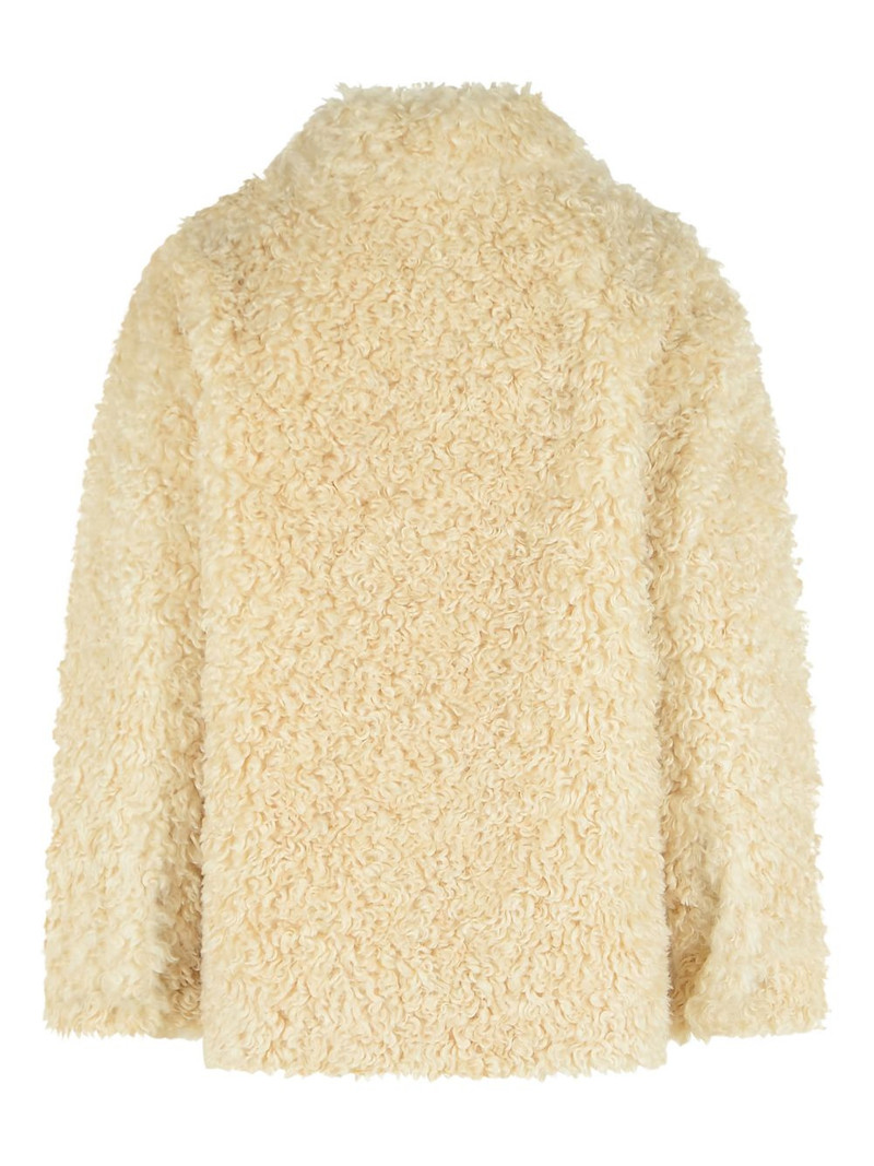 Isabel Marant Tarvey sheepskin-effect button jacket outlook