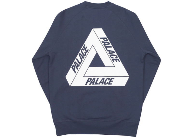 PALACE Palace Tri-Ferg Crew Internationale Navy outlook