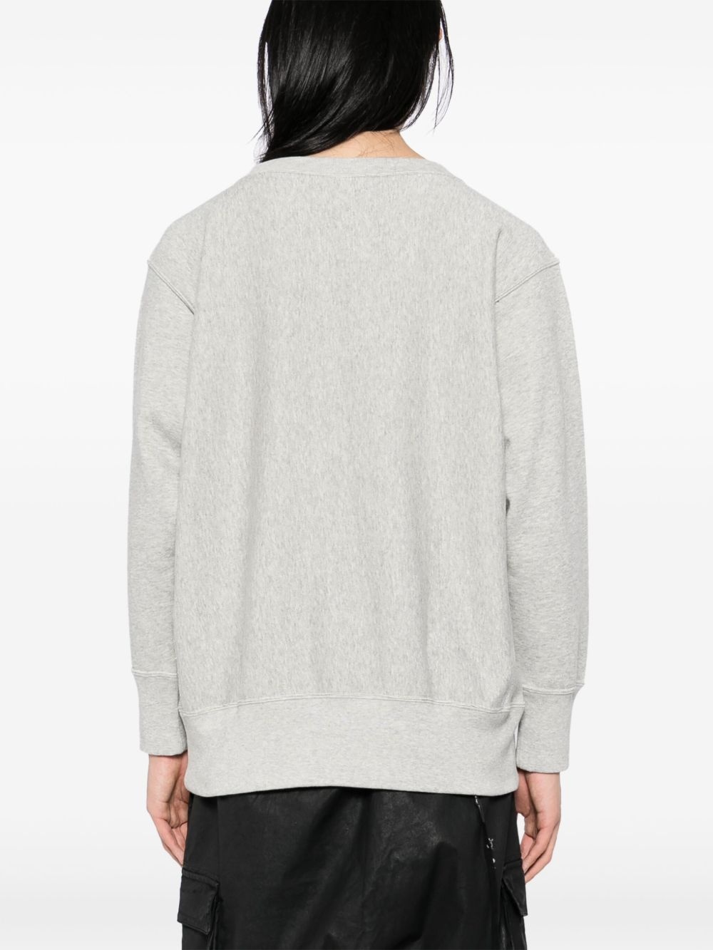 slogan print  sweater - 4