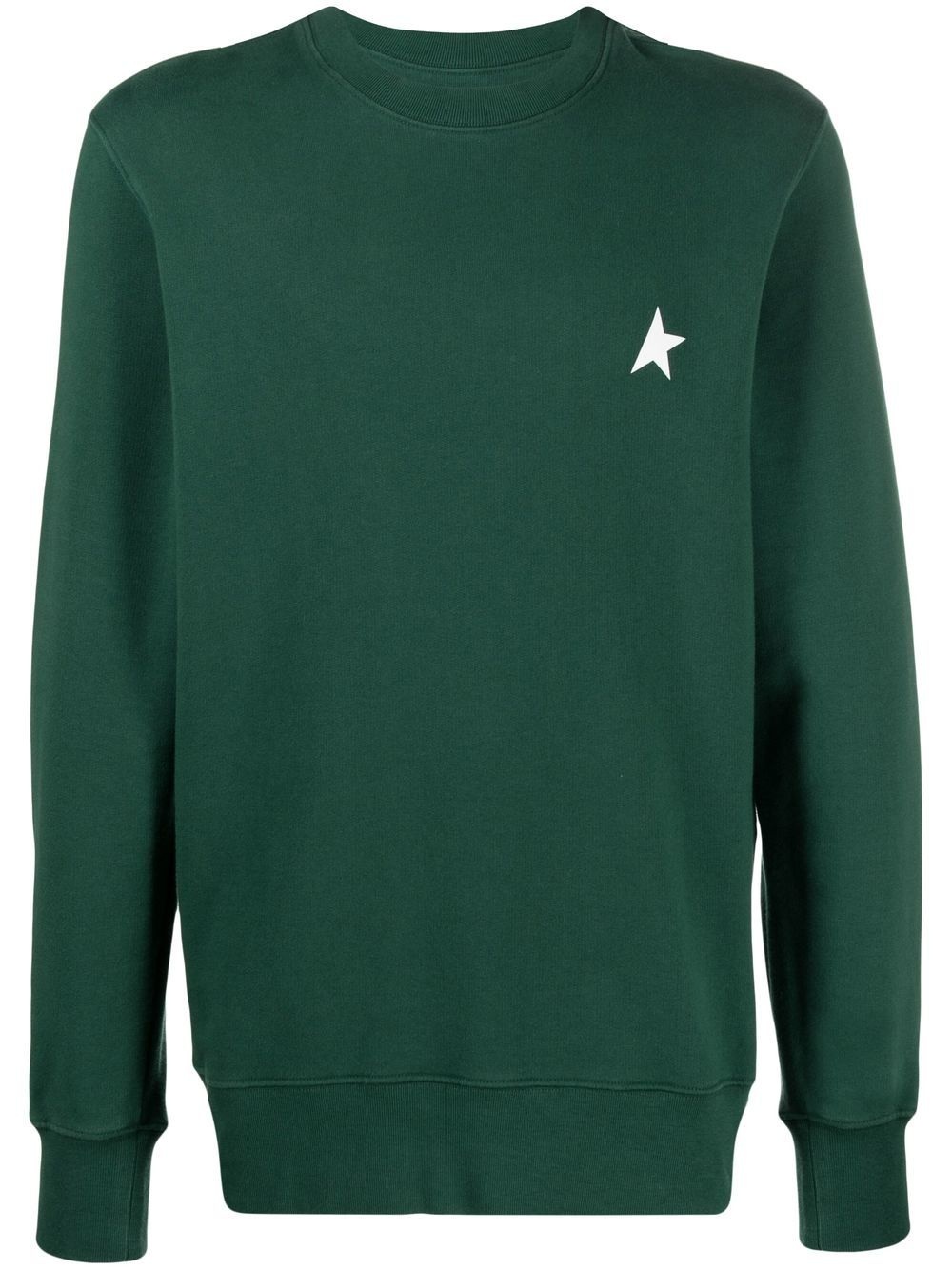 logo-print cotton sweatshirt - 1