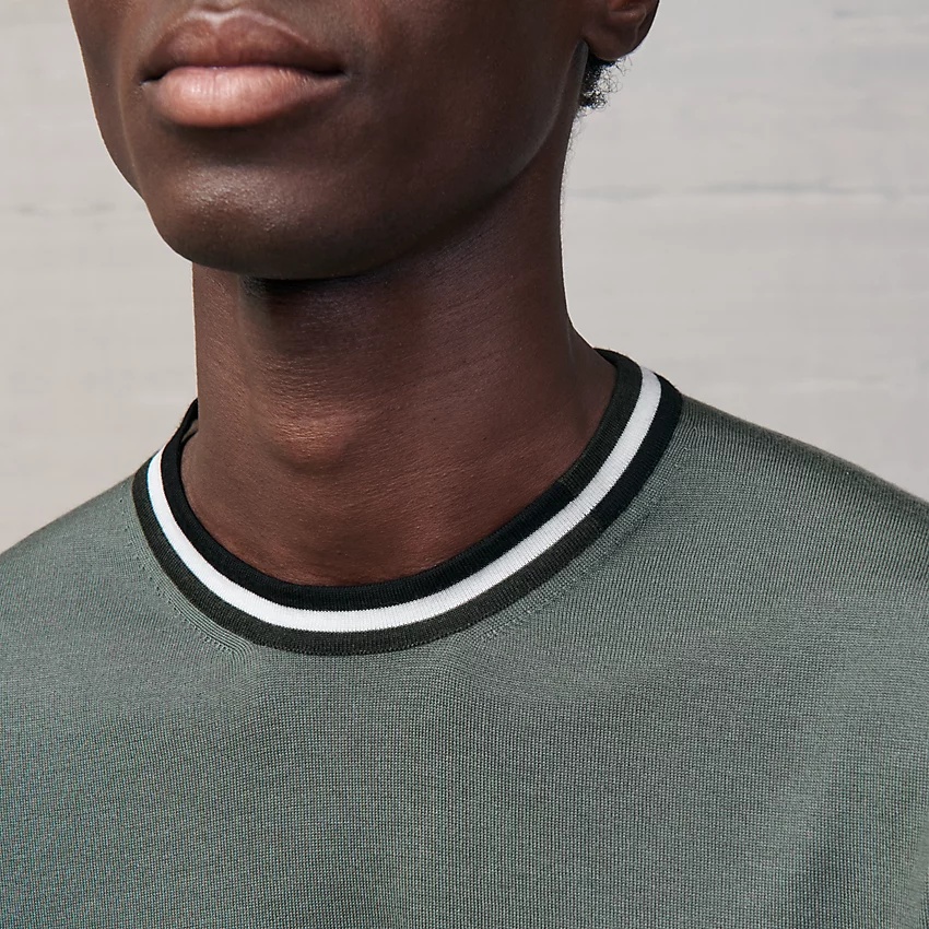 "Rayures & twist" crewneck sweater - 1