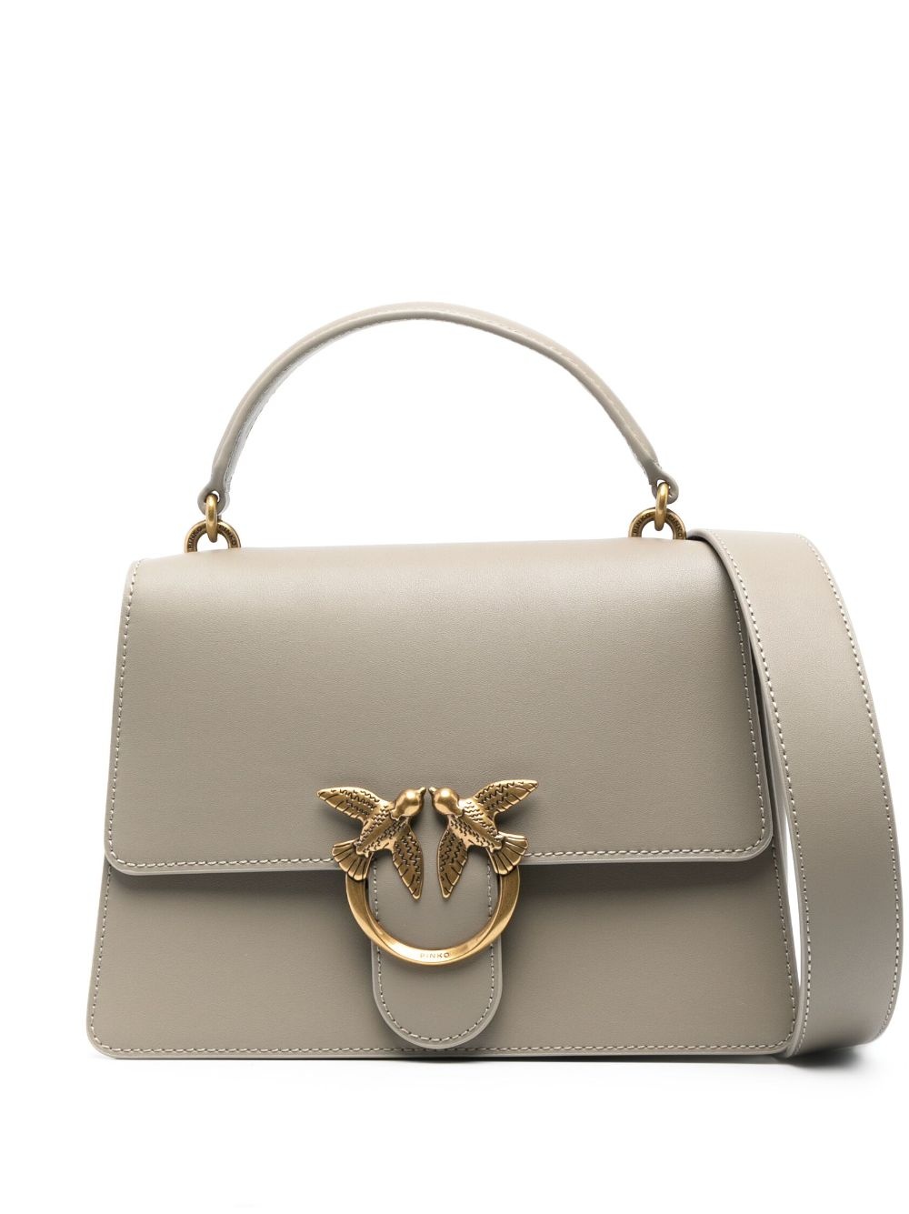 Love Birds leather tote bag - 1