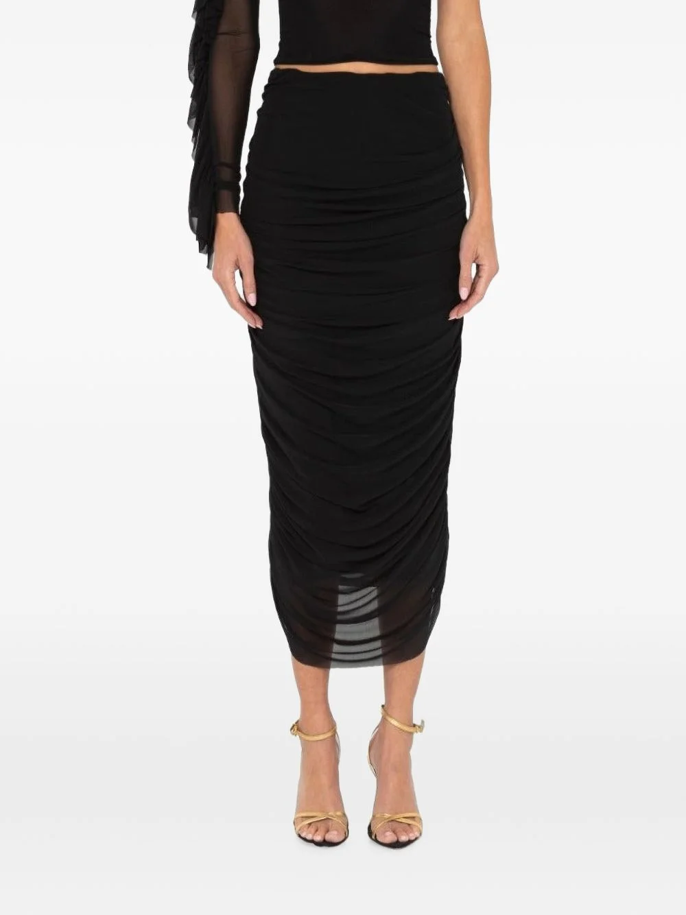 Donna ruched midi skirt - 1