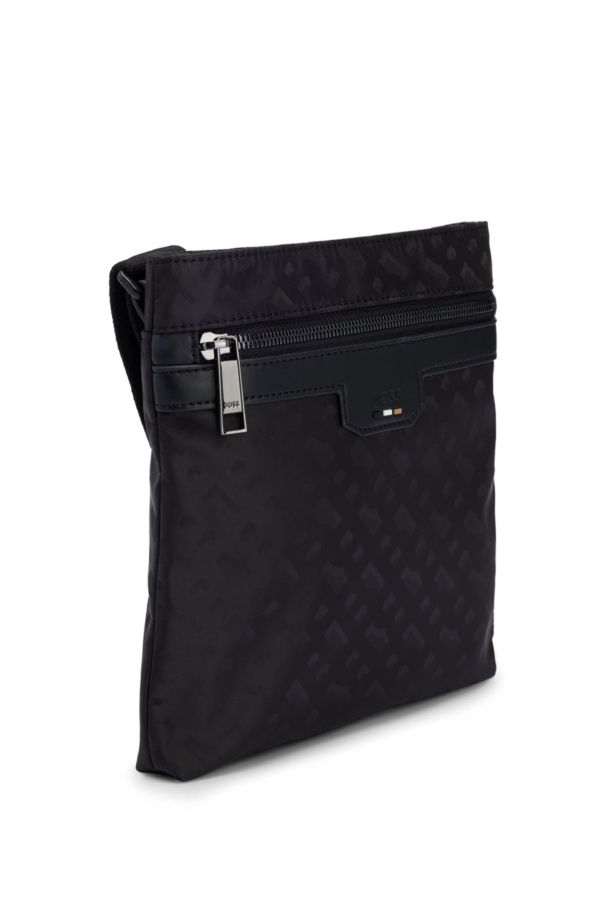 MONOGRAM-JACQUARD ENVELOPE BAG WITH SIGNATURE STRIPE - 5
