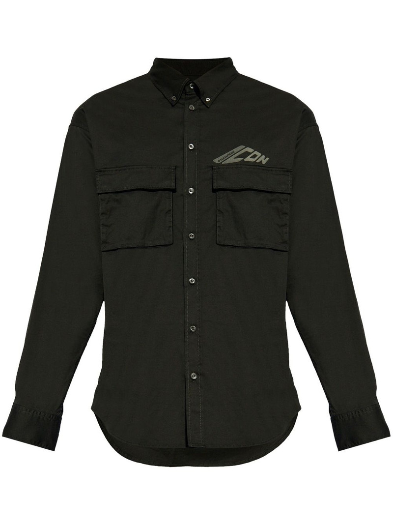 Iconic logo-print shirt 1