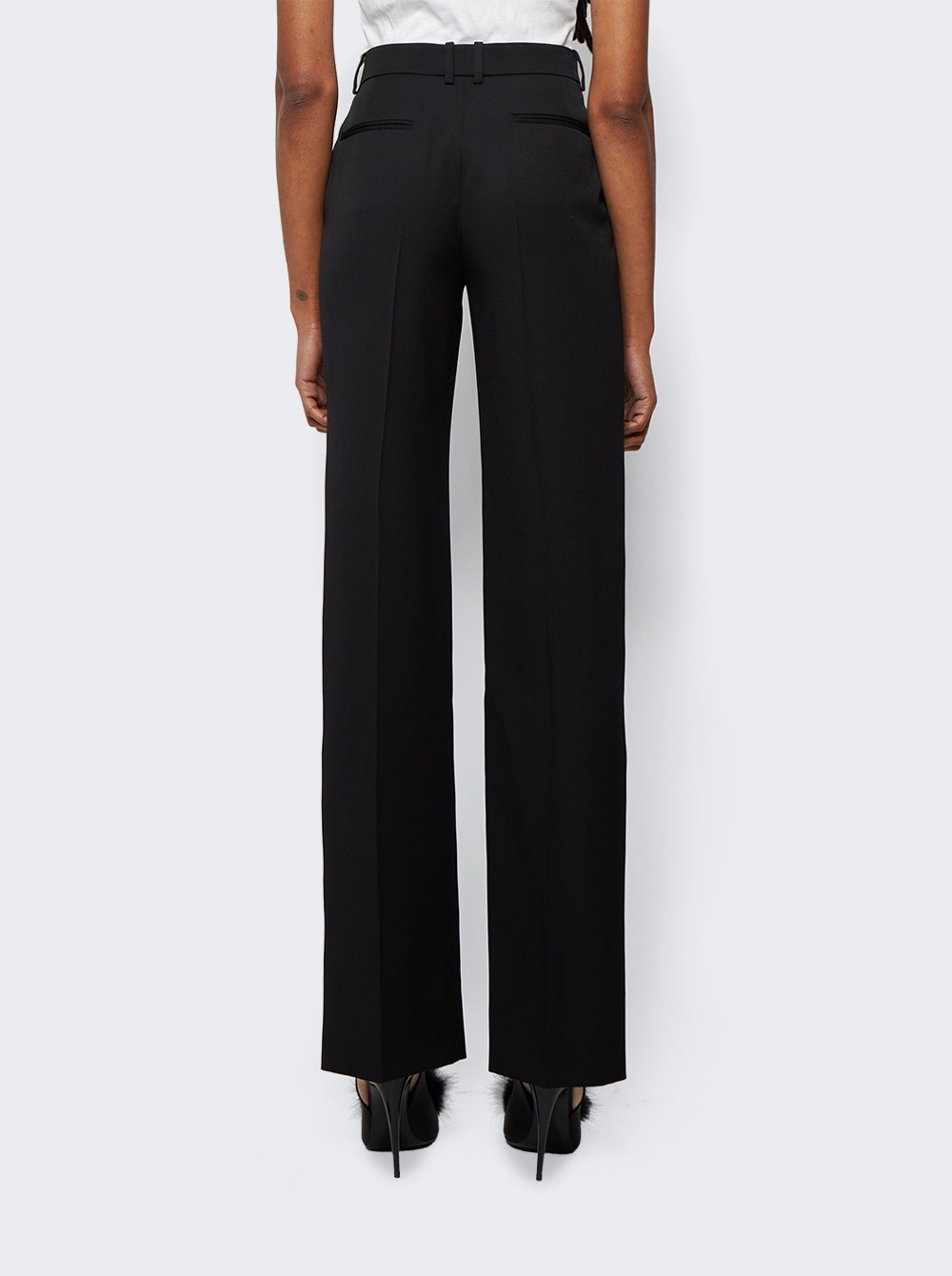 High-Waisted Tuxedo Pants Black - 5