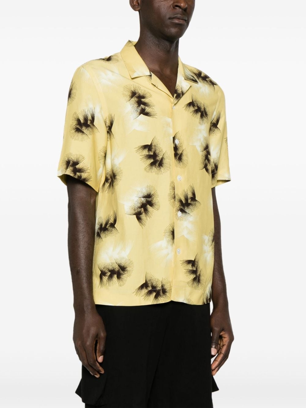 abstract-print camp-collar shirt - 3