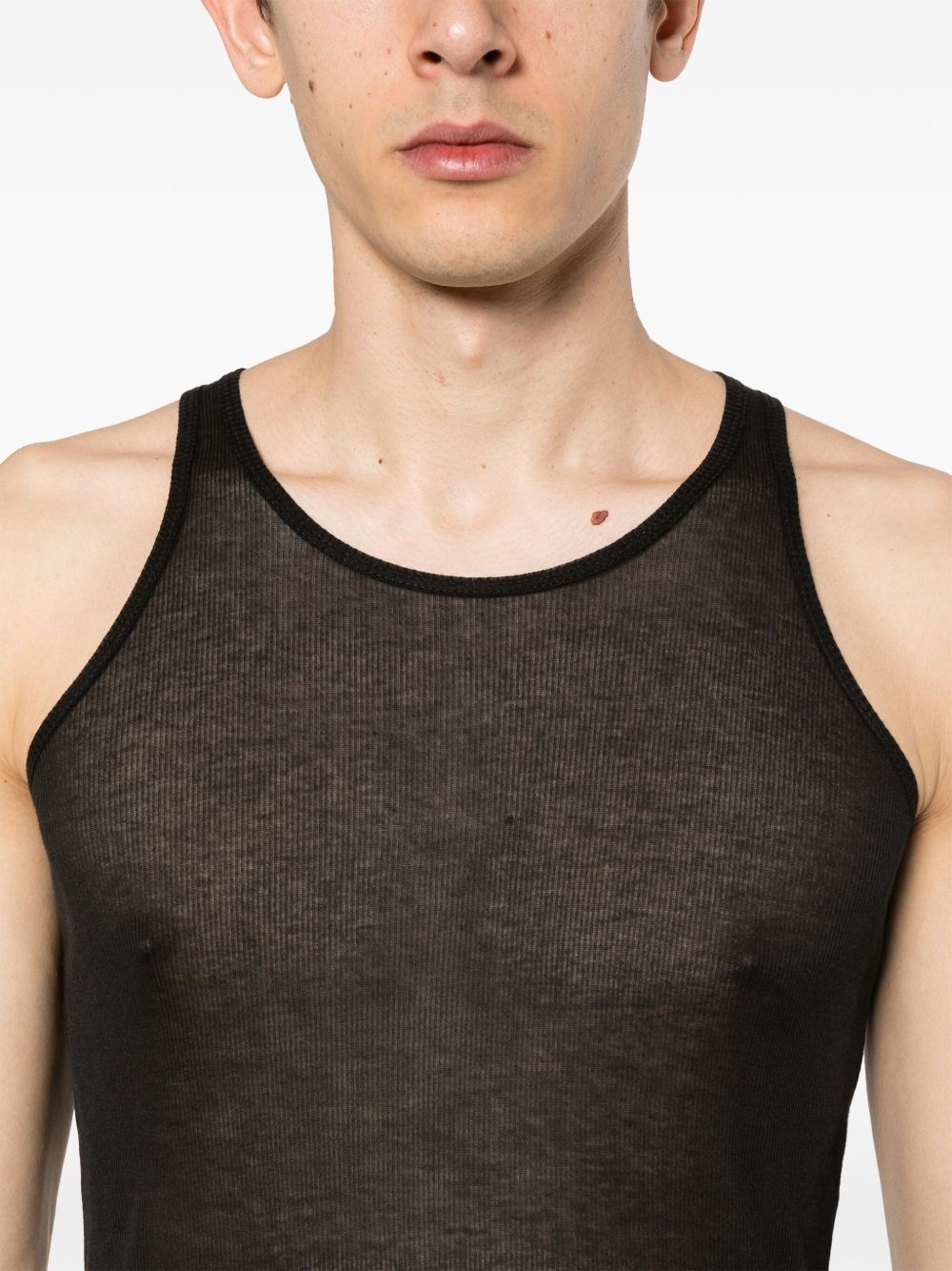 fine-ribbed tank top - 6