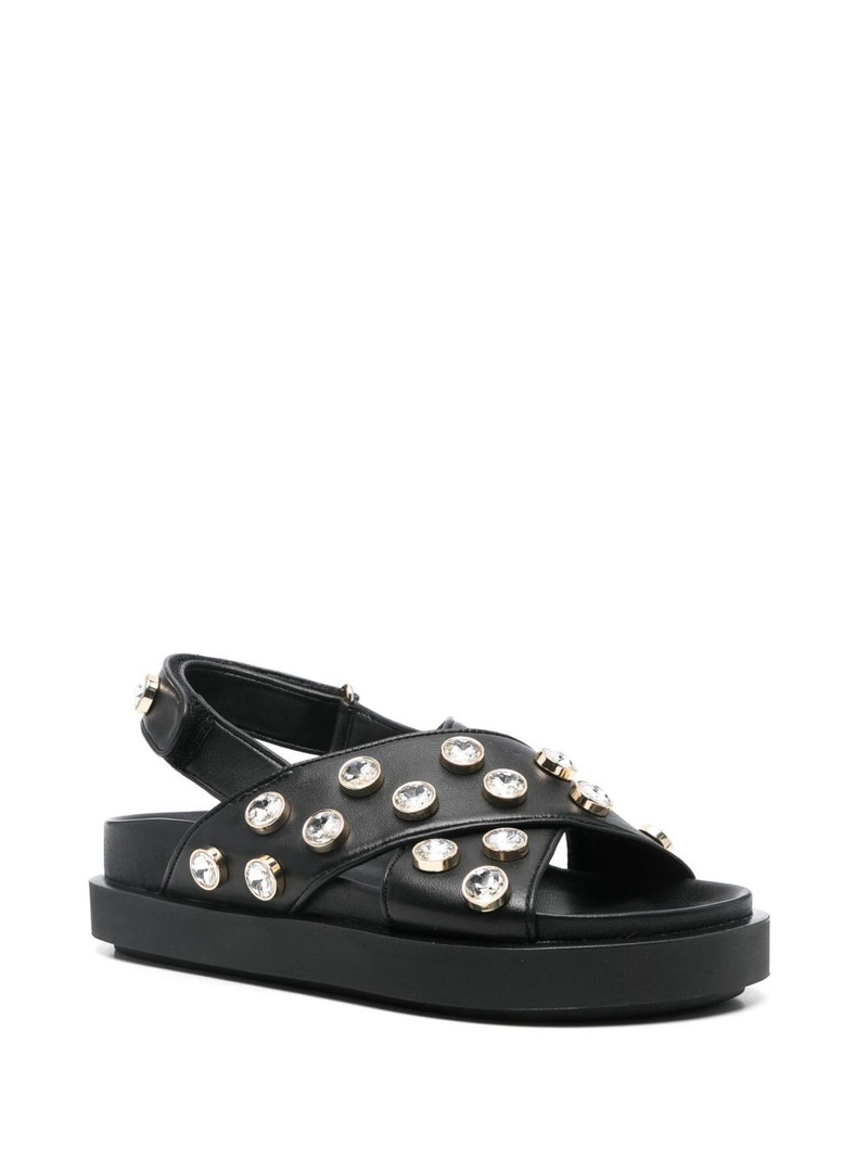 maje crystal-embellished sandals outlook