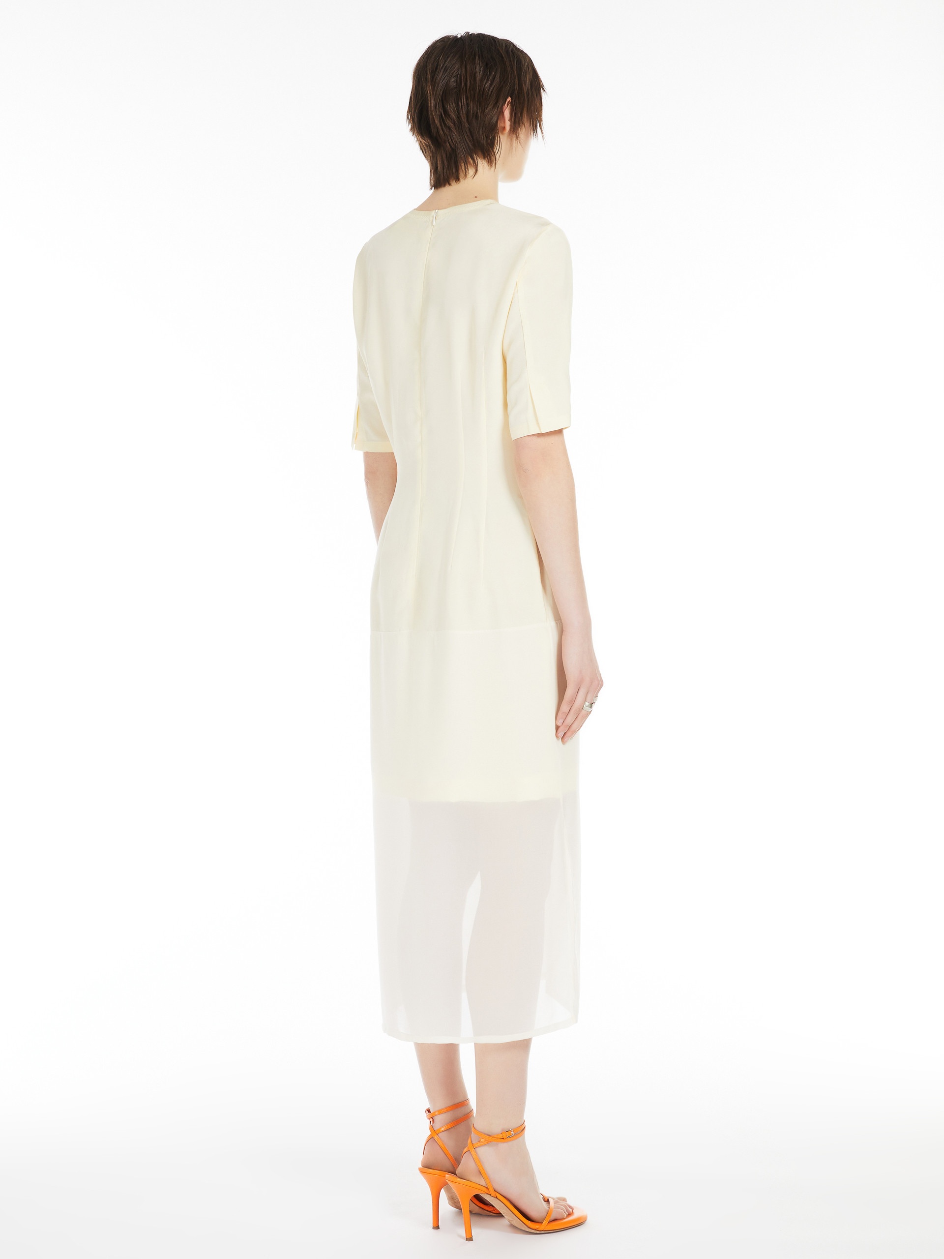 ZAINO Dress with chiffon insert - 4