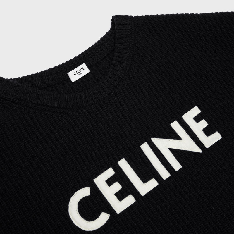OVERSIZED CELINE SWEATER IN RIBBED WOOL 3