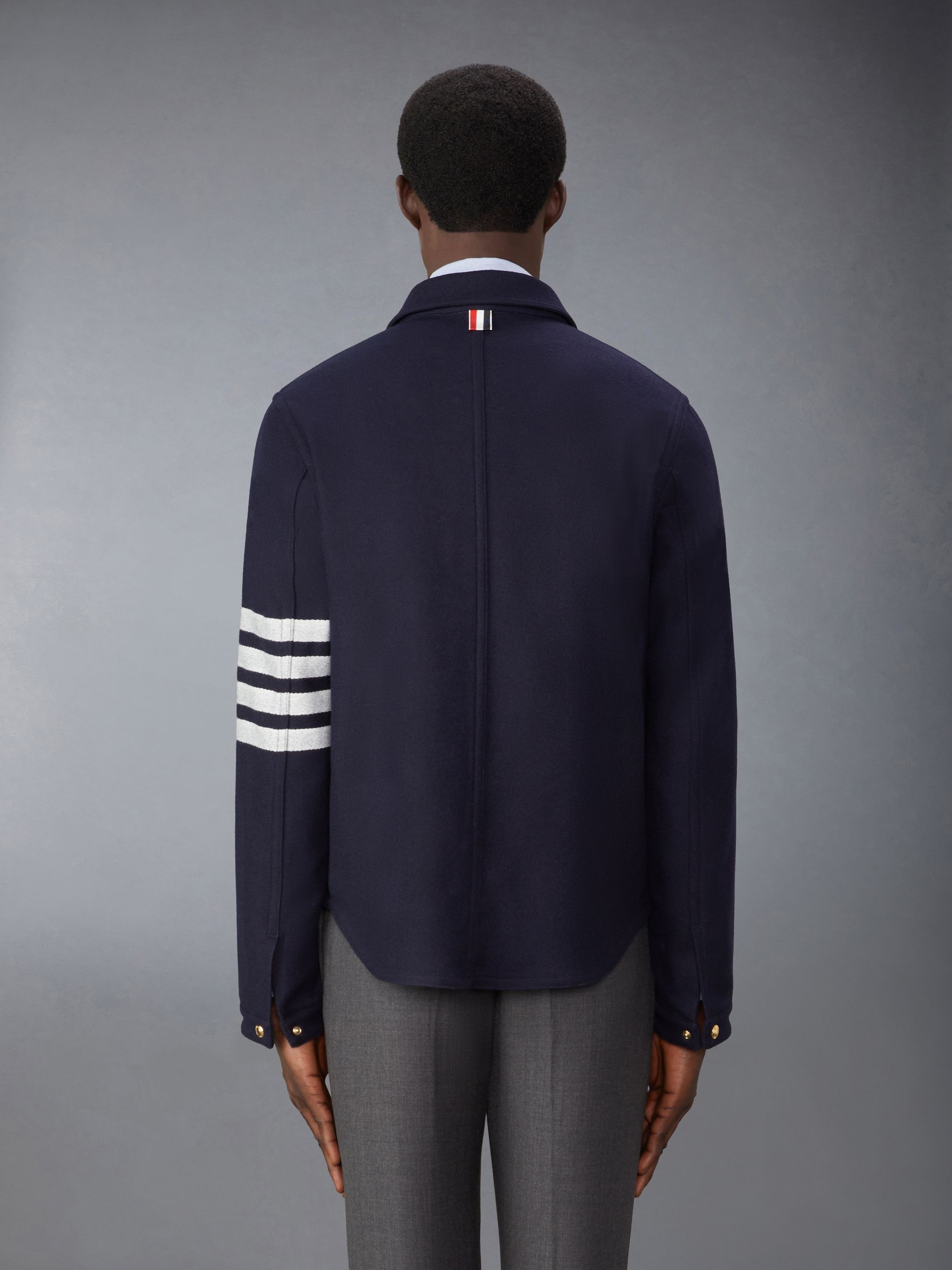 Wool Cashmere 4-Bar Utility Jacket - 2