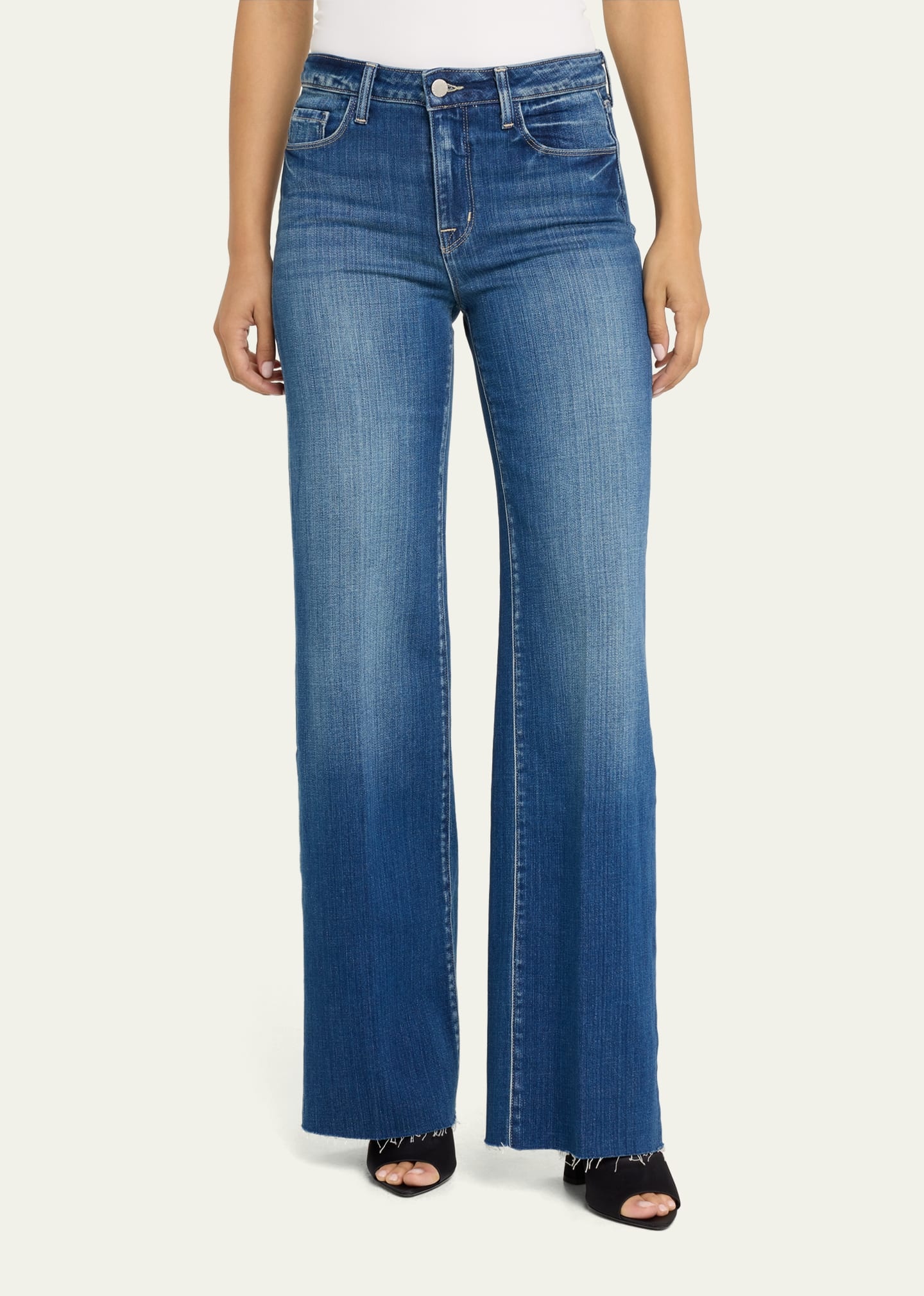 Scottie High Rise Wide-Leg Jeans - 4