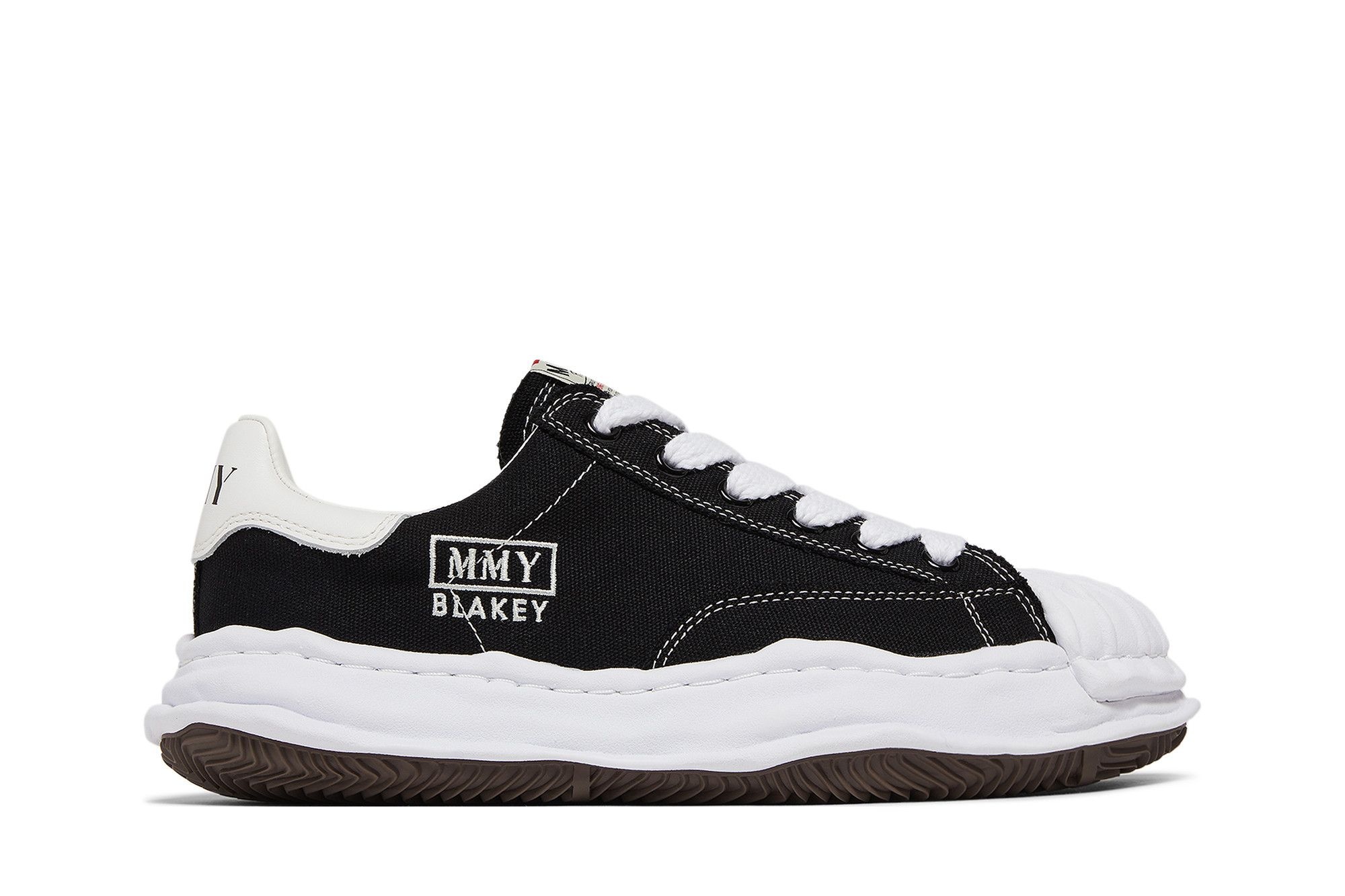 Maison Mihara Yasuhiro Blakey OG Sole Canvas Low 'Black White' - 1