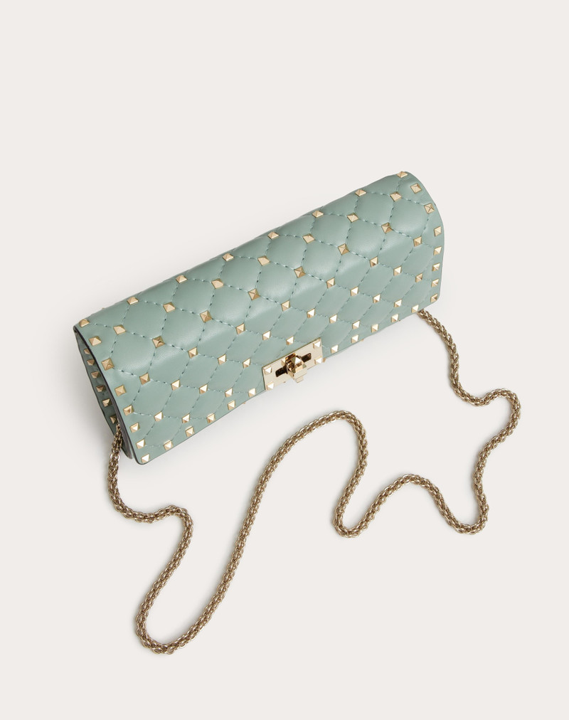 Valentino ROCKSTUD SPIKE NAPPA LEATHER CROSSBODY CLUTCH BAG outlook