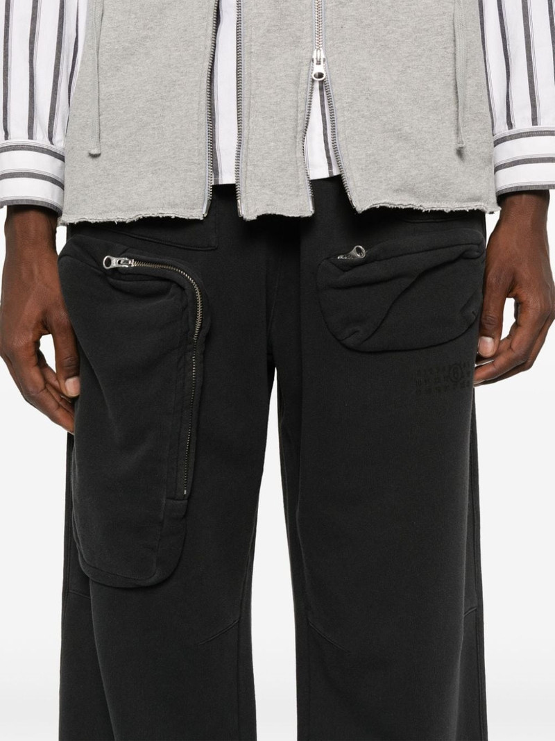 numbers-motif track pants 5