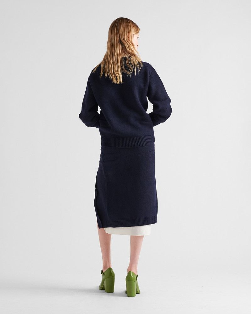 Wool and cashmere skirt with split 5