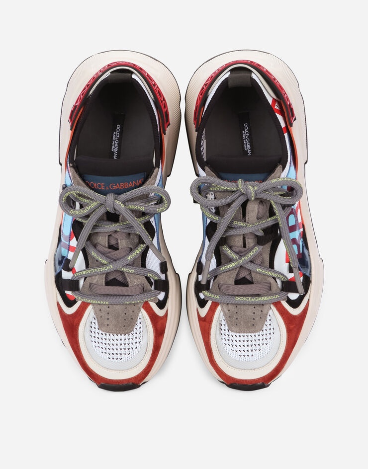 Stretch mesh Daymaster sneakers with multi-color details and double laces - 4