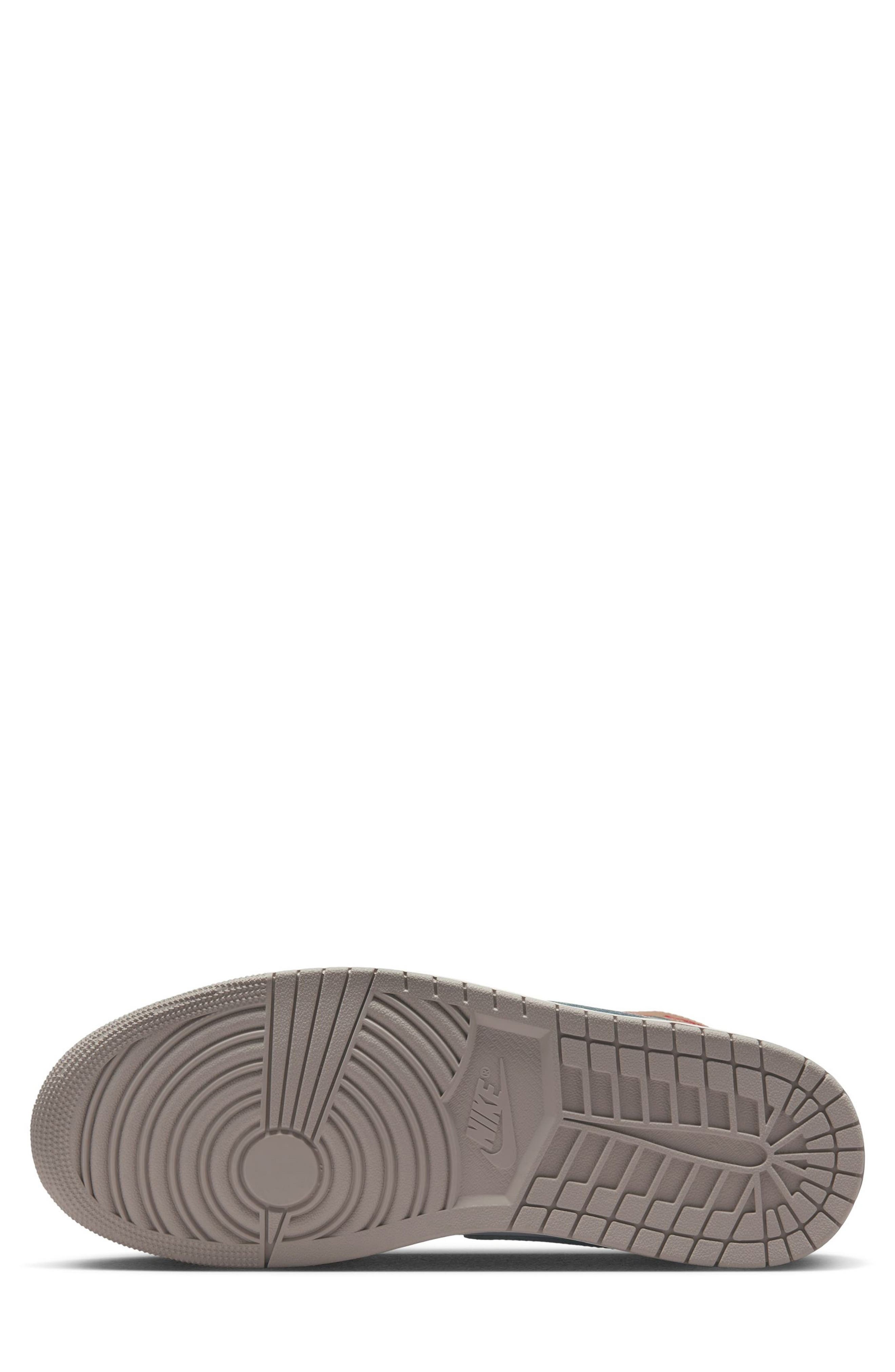 Air Jordan 1 Mid Sneaker in 200 Hemp/fire R at Nordstrom - 4