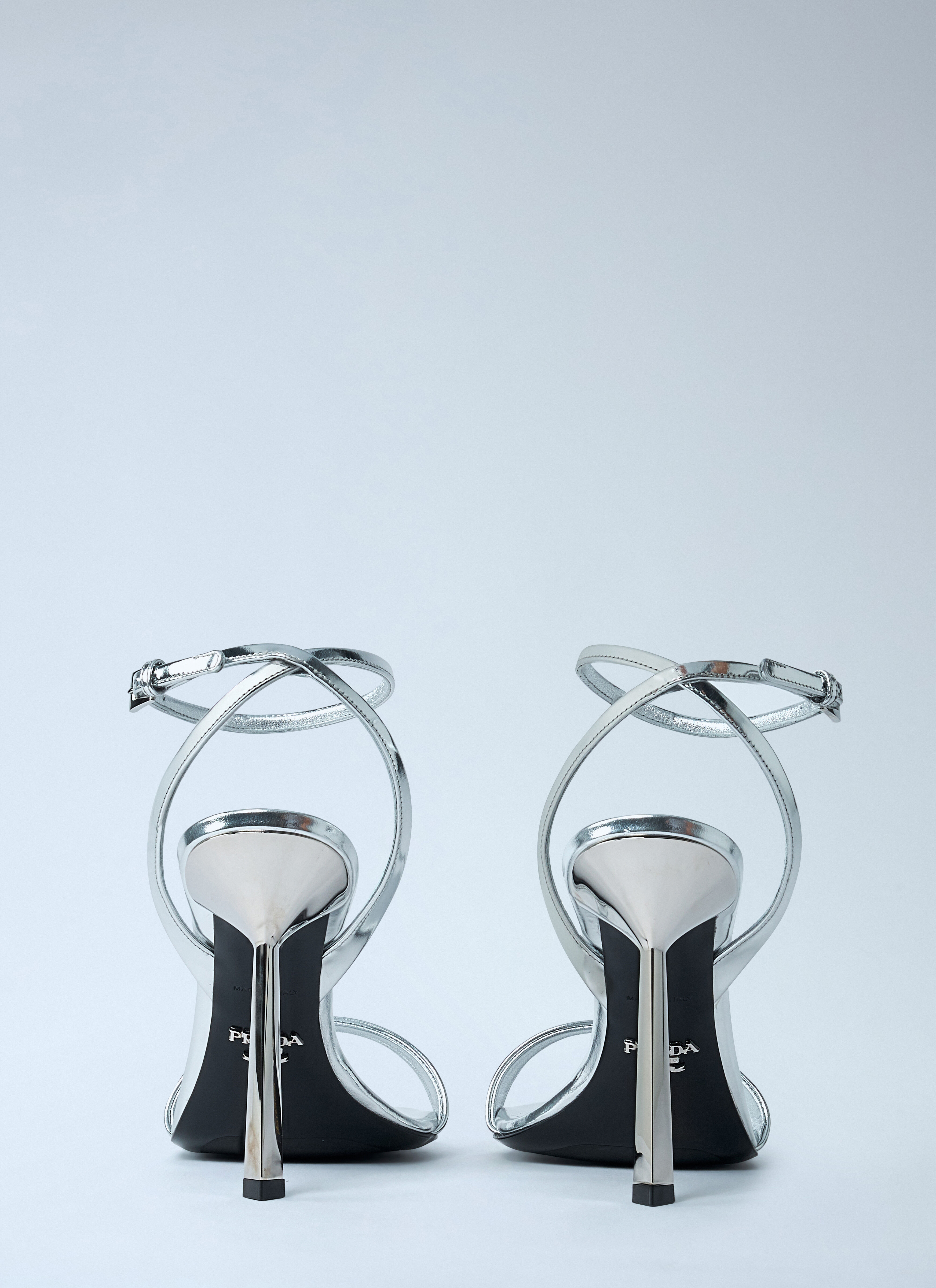 Leather Heeled Sandals - 5