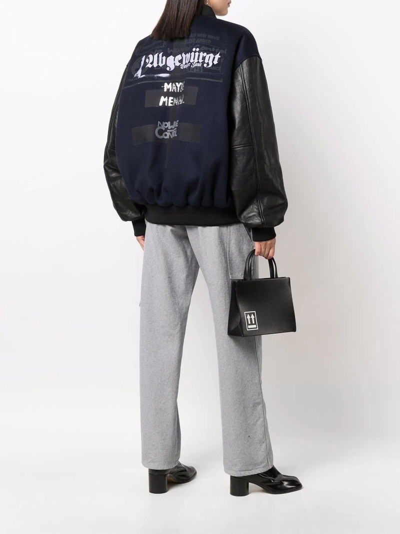 VETEMENTS Maybe Mental College jacket outlook