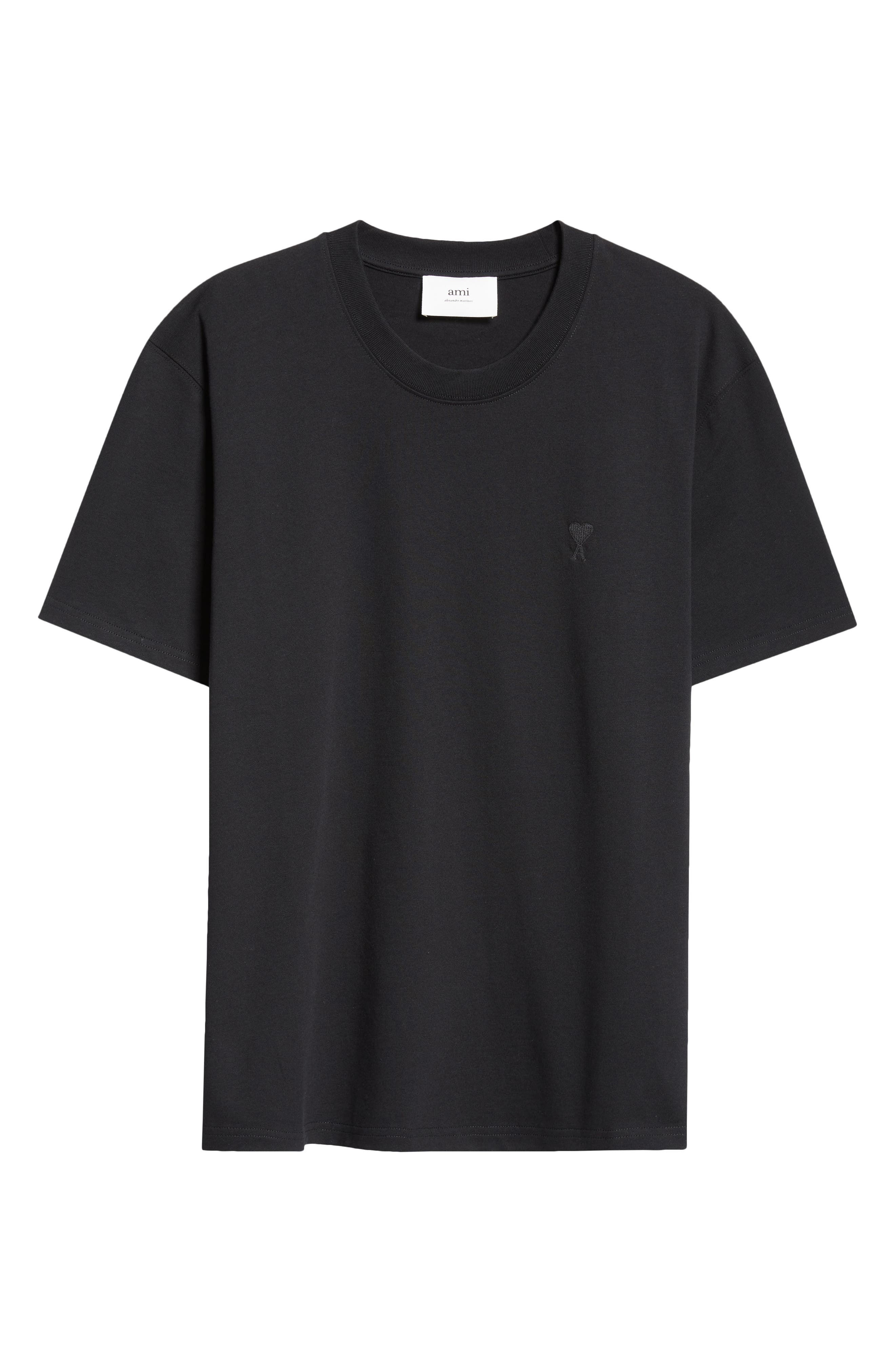 AMI PARIS Ami de Coeur Cotton T-Shirt in Black at Nordstrom - 5